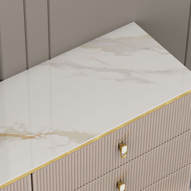 Classic Glam tosser de almacenamiento de madera con 6 cajones