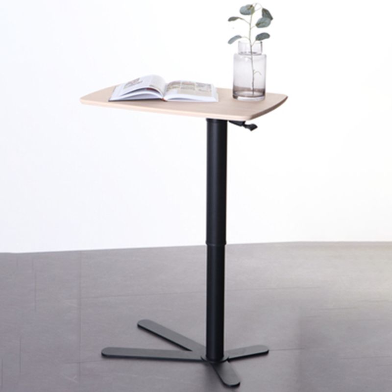 Rectangular Shaped Reversible Laptop Table Wood Writing Desk in Black/White/Natural