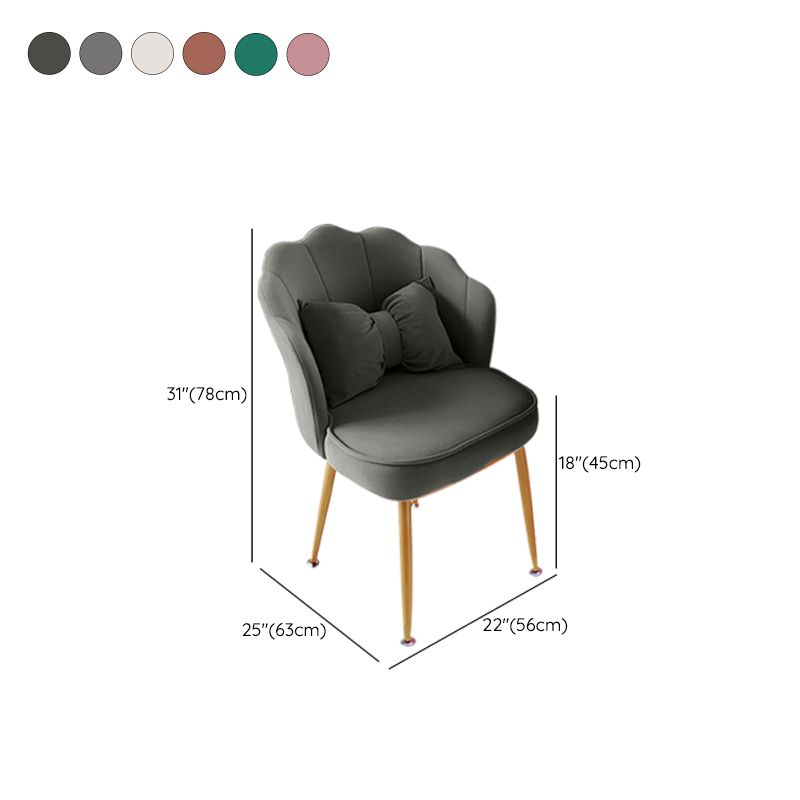 アームレスデスクチェアモダンな人間工学に基づいたオフィスチェアなし