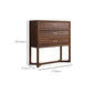 Dark Brown 3 Drawers Chest 14.97" Wide Solid Wood Accent Chest Clearhalo 'Cabinets & Chests' 'cabinets_chests' 'furn' 'furn_cabinets_chests' 'Furniture' 'Living Room Furniture' 1200x1200_8a7c8a07-54ec-4b67-9aa3-c400db887038