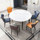 Round Traditional Luxury Dining Table Sintered Stone Table with 4 Black Legs Clearhalo ' dining_table' 'Dining Tables & Seating' 'Dining Tables' 'furn' 'furn_dining_table' 'Furniture' 'furniture_dining_table' 'Kitchen & Dining Furniture' 'kitchen&dining_furn' 'kitchen' 'kitchen_dining_table' 1200x1200_8a7d5b30-6332-46ff-b8f9-adbf1f403a4f