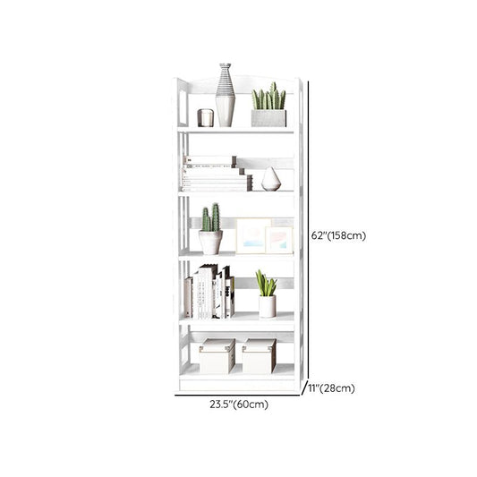 Contemporary Standard Bookshelf Wooden Open Back Bookcase with Shelves Clearhalo 'Bookcases' 'furn' 'furn_bookcases' 'Furniture' 'Office Furniture' 1200x1200_8a833ac4-1964-4099-8478-7607441b5ac1