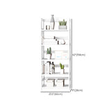 Contemporary Standard Bookshelf Wooden Open Back Bookcase with Shelves Clearhalo 'Bookcases' 'furn' 'furn_bookcases' 'Furniture' 'Office Furniture' 1200x1200_8a833ac4-1964-4099-8478-7607441b5ac1