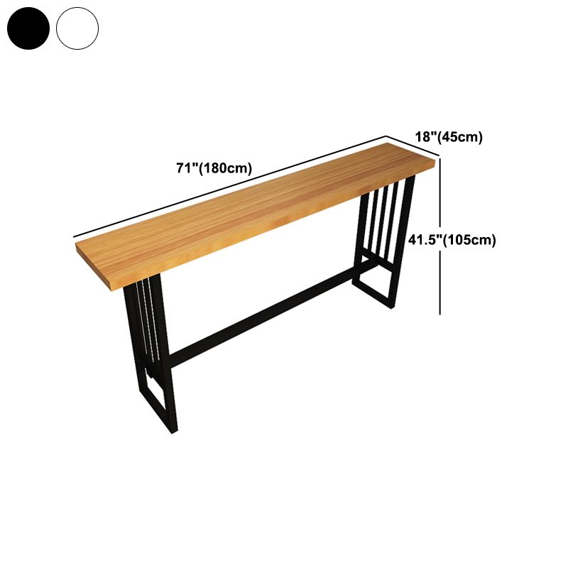 Tavolo da bar in stile industriale Base di cavalletto in legno in legno tavolo da pranzo