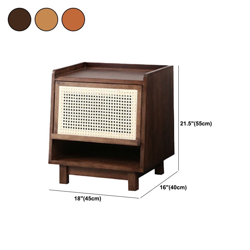 Contemporary Wood Accent Table Nightstand 21.65" Tall Bed Nightstand Clearhalo 'Bedroom Furniture' 'furn' 'furn_night_stand' 'Furniture' 'night_stand' 'Nightstands' 1200x1200_8a83fb79-f3d3-4912-b5fe-61b62feaee63