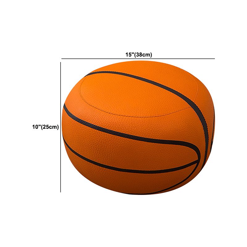 Zeitgenössischer pouf osmanischer Kunstleder gepolsterter kugelförmiger Osmanisch