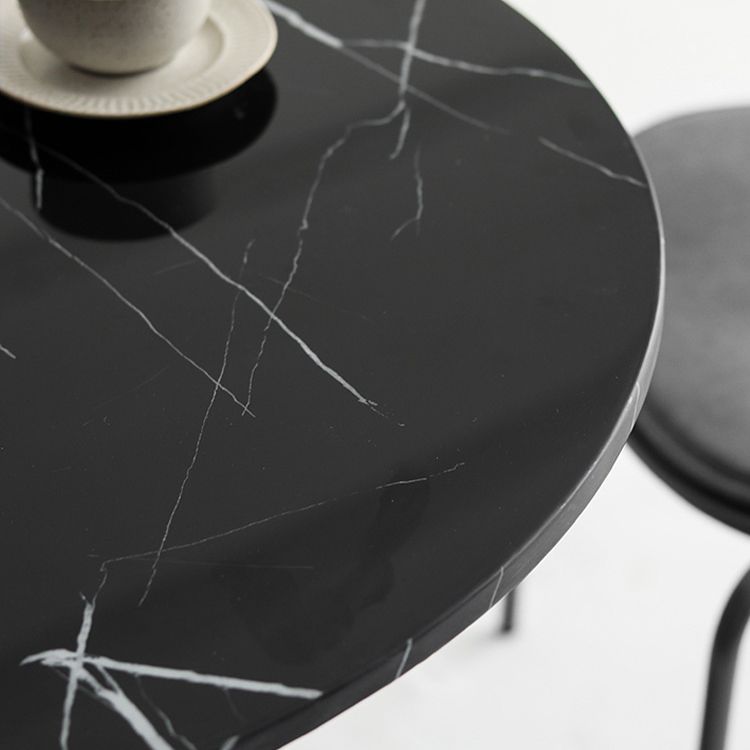 Metal Modern Round Dining Table Marble Top Indoor Table with Tulip Base Clearhalo ' dining_table' 'Dining Tables & Seating' 'Dining Tables' 'furn' 'furn_dining_table' 'Furniture' 'furniture_dining_table' 'Kitchen & Dining Furniture' 'kitchen&dining_furn' 'kitchen' 'kitchen_dining_table' 1200x1200_8a860f24-58d3-421e-8128-2333e869aeff