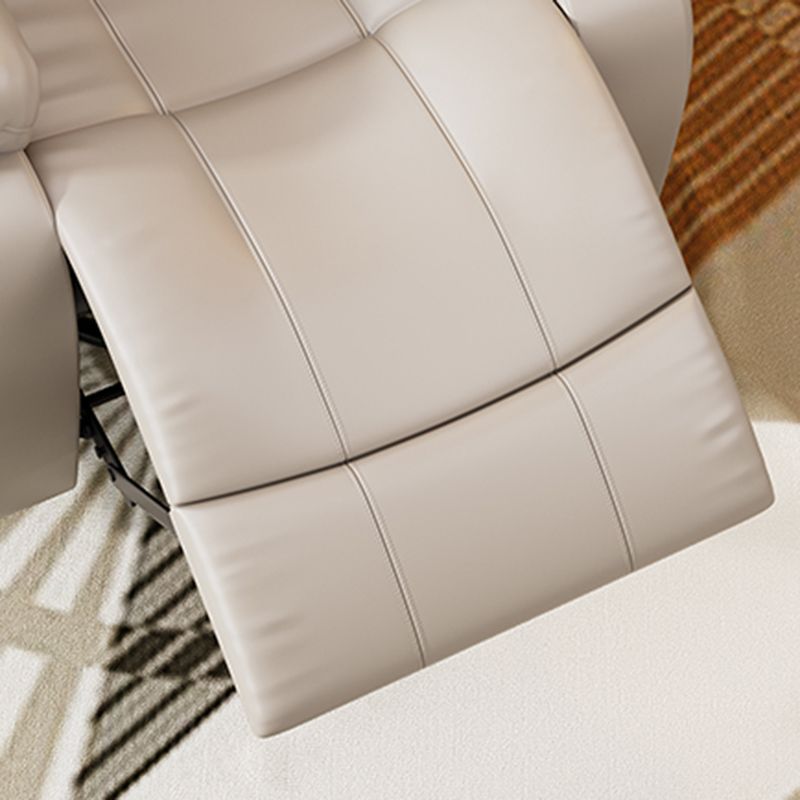 Metal Frame Standard Recliner Faux Leather Recliner Chair with Lumbar Clearhalo 'Chairs & Seating' 'furn' 'furn_recliners' 'Furniture' 'Living Room Furniture' 'Recliners' 1200x1200_8a868444-69d1-4187-97a5-0e3f234ffd0b