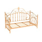 Luxurious Open-Frame Bed 45.28-inch High Metal Child's Bed with Headboard