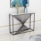 Marble Rectangle Accent Table 11.81" W 1-shelf Console Table for Hall