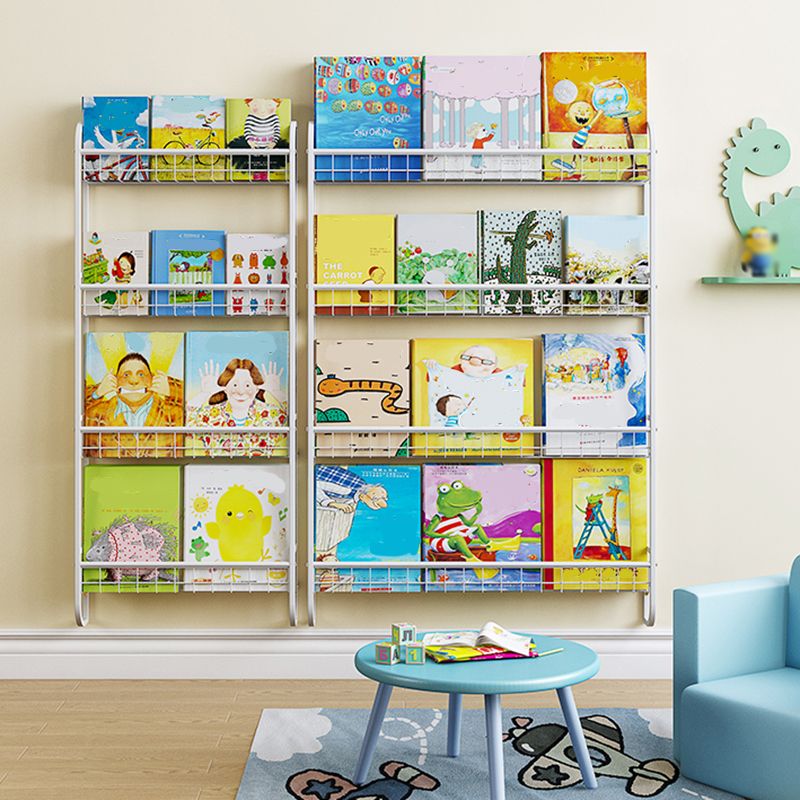 Modern Style Metal Bookshelf Wall Mounted Bookcase for Bedroom Clearhalo 'Bookcases' 'furn' 'furn_bookcases' 'Furniture' 'furniture_bookcases' 'Office Furniture' 1200x1200_8a879b4e-60f6-420c-8a21-9fa08dd1ec8d