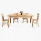 Contemporary Solid Wood Rectangle Dining Room Set with 4 Wood Legs for Kitchen Furniture Clearhalo 'Dining Room Sets' 'Dining Tables & Seating' 'dining_room_set' 'furn' 'furn_dining_room_set' 'Furniture' 'furniture_dining_room_set' 'Kitchen & Dining Furniture' 'kitchen&dining_furn' 'kitchen' 1200x1200_8a88cd26-a784-4619-ae1f-0a973e414adf