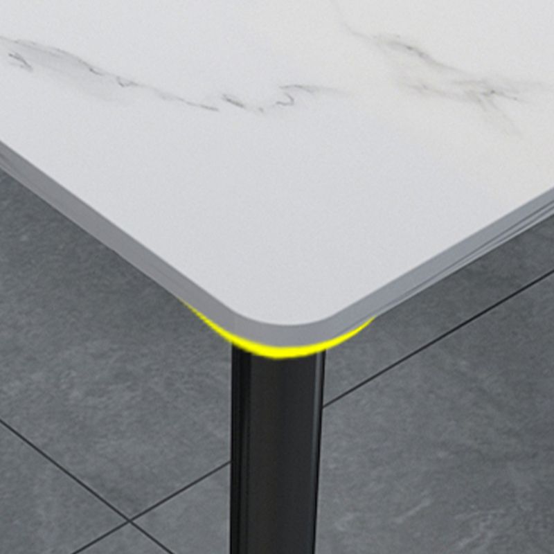 Stone Top Rectangle Dinette Table Traditional Luxury Metal Tripod Base Dining Table Clearhalo 'Dining Tables & Seating' 'Dining Tables' 'dining_table' 'furn' 'furn_dining_table' 'Furniture' 'furniture_dining_table' 'Kitchen & Dining Furniture' 'kitchen' 'kitchen_dining_table' 1200x1200_8a8a492b-c971-4063-b85b-e128135aad16