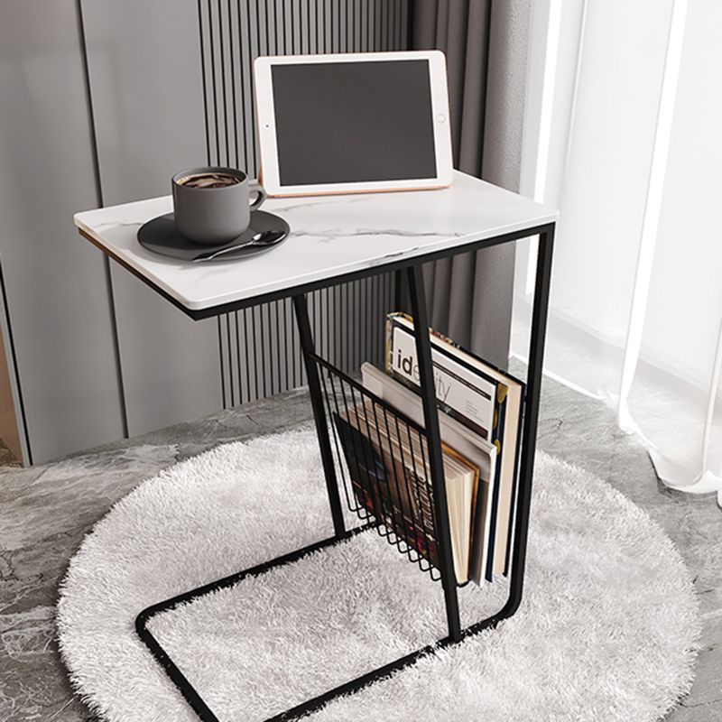 Mesa nocturna de almacenamiento industrial de hierro de 1Shelf de hierro, 24 "de alto