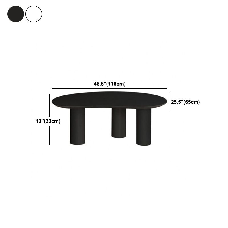Tavolino da caffè in legno a 3 gambe Tavolo da cocktail a forma di nuvola - 13" H