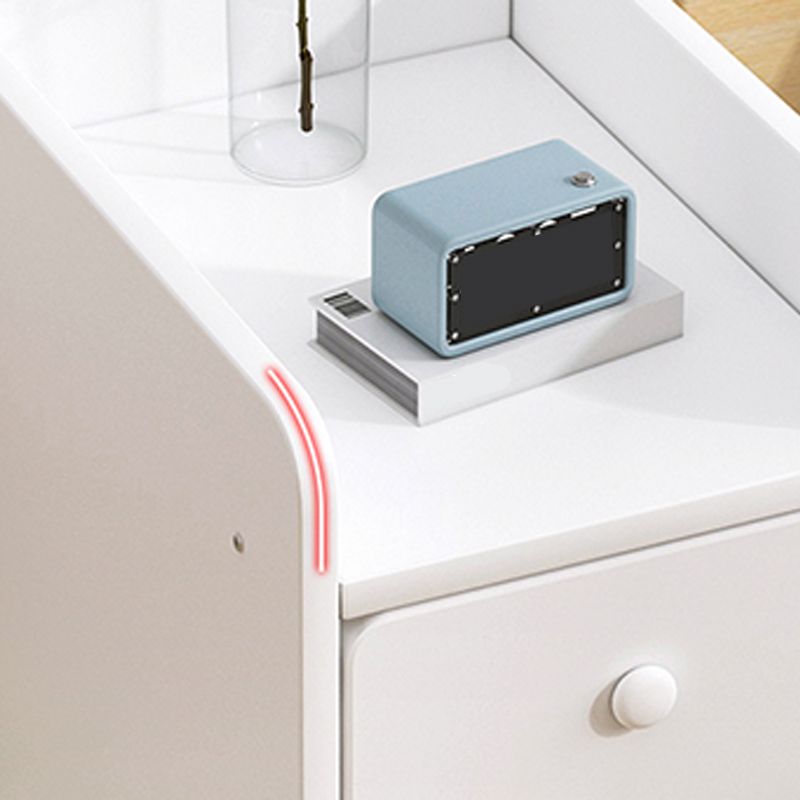 Moderia de madera de madera Night Bedside Gabinet con cajón para dormitorio