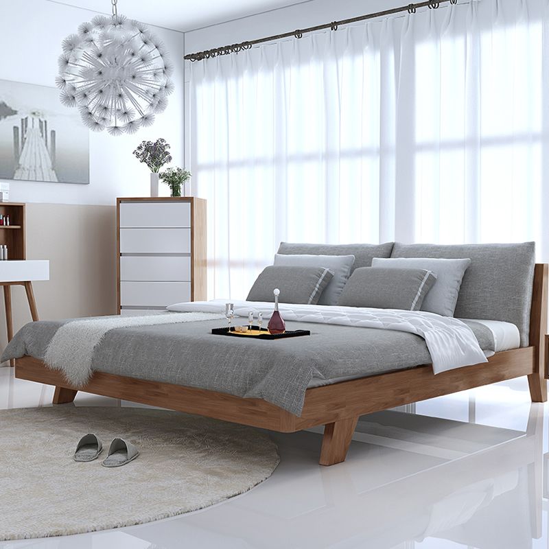Contemporary Wood Panel Standard Bed with Rectangular Headboard Clearhalo 'Bedroom Furniture' 'Beds' 'furn' 'furn_beds' 'Furniture' 1200x1200_8a8fc029-15ec-4606-b79e-db4e8fcec4f5