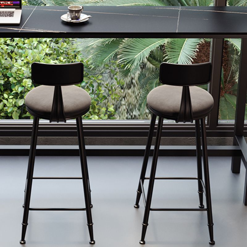 Tabourets de salle à manger sans bras rembourrés