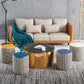 Modern Contrast Color Boucle Pouf Cylinder Shape Cotton Scratch Fool Stool Ottoman Clearhalo 'furn' 'furn_ottomans_poufs' 'Furniture' 'Living Room Furniture' 'Ottomans & Poufs' 'ottomans_poufs' 1200x1200_8a910d4c-c124-4c86-9f3b-f1557dc2542e