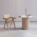 Round Wood Dining Table Modern Oak Table with Double Pedestal for Restaurant Clearhalo ' dining_table' 'Dining Tables & Seating' 'Dining Tables' 'furn' 'furn_dining_table' 'Furniture' 'furniture_dining_table' 'Kitchen & Dining Furniture' 'kitchen&dining_furn' 'kitchen' 'kitchen_dining_table' 1200x1200_8a91a49c-e857-4d3c-8281-5adb97dfc606
