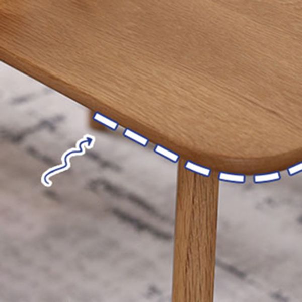 Contemporary Rectangle Dining Table Oak Solid Wood Table with 4 Legs for Home Kitchen Dinner Clearhalo ' dining_table' 'Dining Tables & Seating' 'Dining Tables' 'furn' 'furn_dining_table' 'Furniture' 'furniture_dining_table' 'Kitchen & Dining Furniture' 'kitchen&dining_furn' 'kitchen' 'kitchen_dining_table' 1200x1200_8a925472-1179-4cea-9f43-eec4550ba8c0