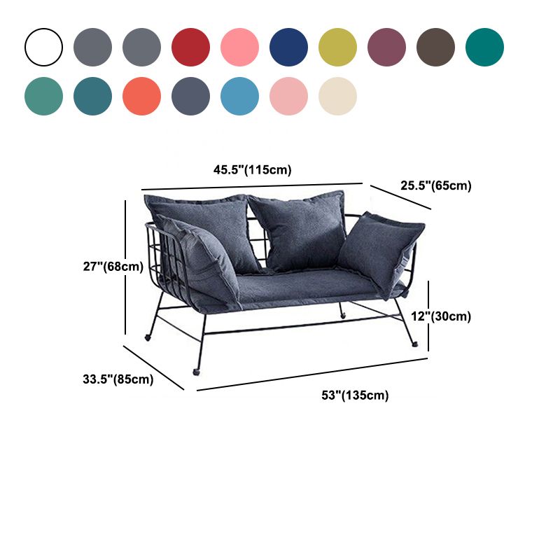 Golden Frame Velvet Loveet con braccio top per cuscino per appartamento