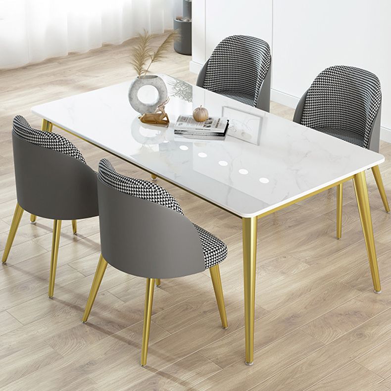 1/4/5/7 Pcs Metal Scandinavian Dining Room Set with Rectangle Table Dinette Set Clearhalo 'Dining Room Sets' 'Dining Tables & Seating' 'dining_room_set' 'Furniture' 'furniture_dining_room_set' 'Kitchen & Dining Furniture' 'kitchen&dining_furn' 'kitchen' 1200x1200_8a939a86-653c-44b3-9d94-649b00112f19