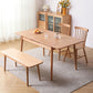 Extendable Cherry Wood Dining Table in Nature Rectangle Kitchen Table with 4 Legs Clearhalo ' dining_table' 'Dining Tables & Seating' 'Dining Tables' 'furn' 'furn_dining_table' 'Furniture' 'furniture_dining_table' 'Kitchen & Dining Furniture' 'kitchen&dining_furn' 'kitchen' 'kitchen_dining_table' 1200x1200_8a949d42-5ce3-4cee-a7ea-9db52a8feba4