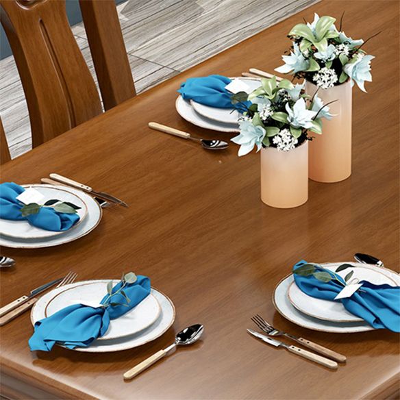 Traditional Style Rectangular Dining RoomTable Set for 6 with Parson Chairs Walnut Dining Set Clearhalo 'Dining Room Sets' 'Dining Tables & Seating' 'dining_room_set' 'furn' 'furn_dining_room_set' 'Furniture' 'furniture_dining_room_set' 'Kitchen & Dining Furniture' 'kitchen&dining_furn' 'kitchen' 1200x1200_8a978bd6-1266-43af-9960-3760289aa083