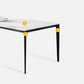 Rectangle Home Dining Table Sintered Stone Metal Frame Table with Four-leg Clearhalo ' dining_table' 'Dining Tables & Seating' 'Dining Tables' 'Furniture' 'furniture_dining_table' 'Kitchen & Dining Furniture' 'kitchen&dining_furn' 'kitchen' 'kitchen_dining_table' 1200x1200_8a981535-d3a7-4032-99db-a5e7f565a047