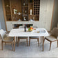 Contemporary Modern Rectangle Stone Table 4 Legs Home Kitchen Dinner Table Clearhalo ' dining_table' 'Dining Tables & Seating' 'Dining Tables' 'furn' 'furn_dining_table' 'Furniture' 'furniture_dining_table' 'Kitchen & Dining Furniture' 'kitchen&dining_furn' 'kitchen' 'kitchen_dining_table' 1200x1200_8a9860a4-03f1-4c6f-934d-9502d2e56bd7