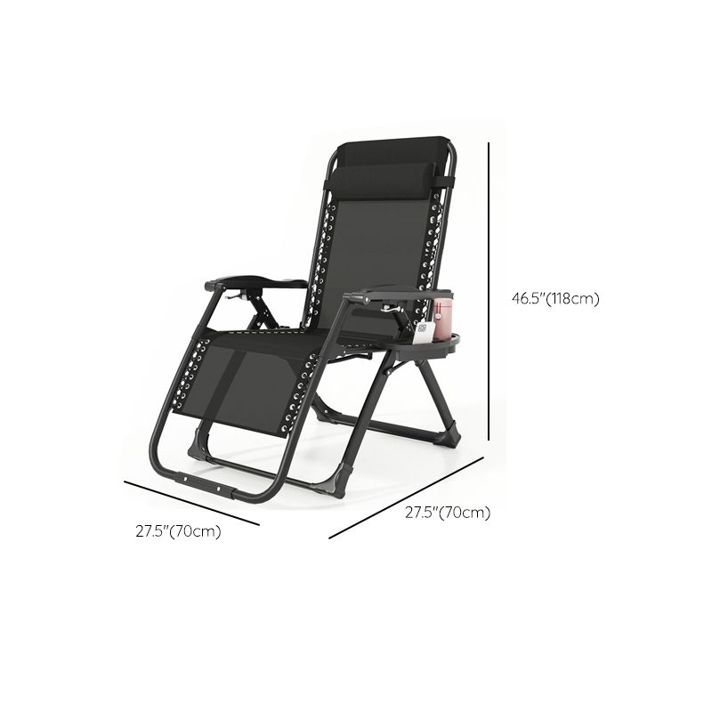 Black Contemporary Recliner Chair with Metal Base with Arms and Cup Holders Clearhalo 'Chairs & Seating' 'furn' 'furn_recliners' 'Furniture' 'Living Room Furniture' 'Recliners' 1200x1200_8a98ed0e-d086-4cc1-8f39-0b8d1ec9bc96