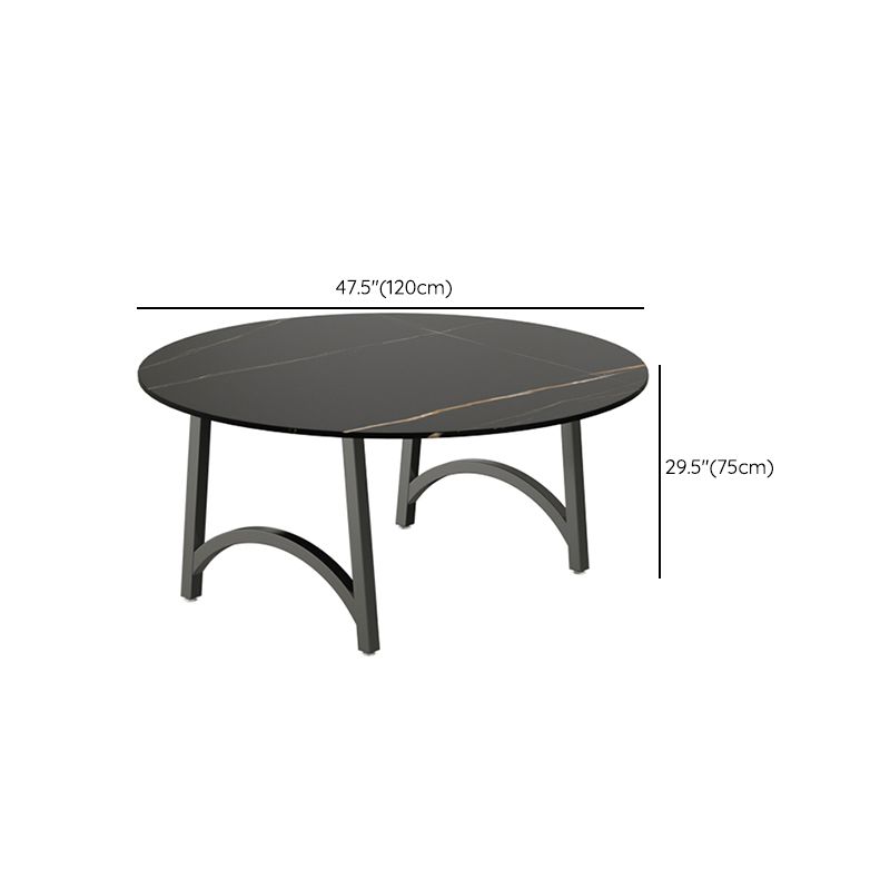 Modern Furniture 1/2/3/5/7/9 Pieces Sintered Stone Dining Set in Black Clearhalo 'Dining Room Sets' 'Dining Tables & Seating' 'dining_room_set' 'furn' 'furn_dining_room_set' 'Furniture' 'Kitchen & Dining Furniture' 1200x1200_8a9de561-7409-4edd-a5df-ba15a86931f1