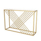 Modern Console Accent Table Antique Finish Rectangle Console Sofa Table in Marble