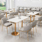 Dining Room Metal Scandinavian Dining Chair Wingback Cushioned Armless Chair Clearhalo ' kitchen&dining_furn' 'Dining Chairs' 'Dining Tables & Seating' 'dining_chair' 'furn' 'furn_dining_chair' 'Furniture' 'furniture_dining_chair' 'Kitchen & Dining Furniture' 'kitchen' 1200x1200_8a9ee0fd-ffee-4471-8d80-80b73bf847fb