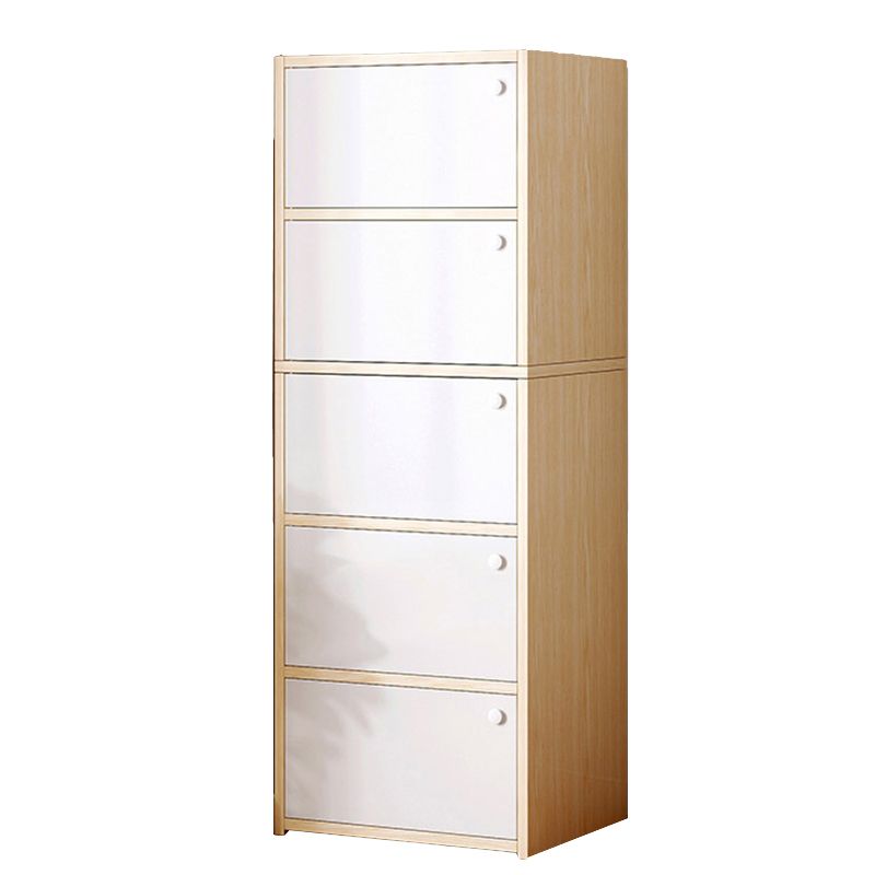 15,74 "L Armoire à accent moderne Armoire de rangement en bois avec étagères