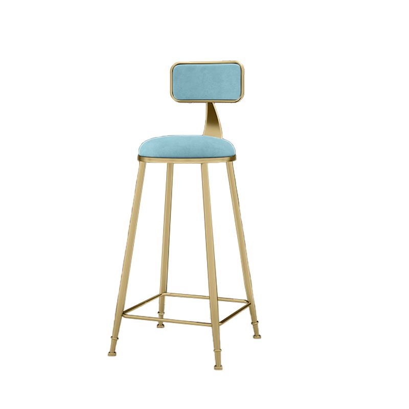 Round Bar Stools Industrial Dining Stools with Gold Metal Base Clearhalo 'Bar Furniture' 'Bar Stools' 'bar_stools' 'furn' 'furn_bar_stools' 'Furniture' 'Kitchen & Dining Furniture' 1200x1200_8a9f214c-b976-44ac-a466-8265d7f4d3bf