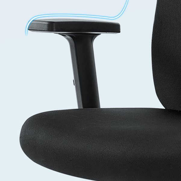 Chaise de chaise moderne chaise d'ordinateur de chaise en milieu de dos avec roues en noir / rouge / bleu