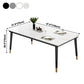 Traditional Luxury Rectangle Dining Room Table Sintered Stone Table with 4 Black Legs Clearhalo ' dining_table' 'Dining Tables & Seating' 'Dining Tables' 'furn' 'furn_dining_table' 'Furniture' 'furniture_dining_table' 'Kitchen & Dining Furniture' 'kitchen&dining_furn' 'kitchen' 'kitchen_dining_table' 1200x1200_8aa16fd1-029a-41c1-9bd5-c17c6c9ac570