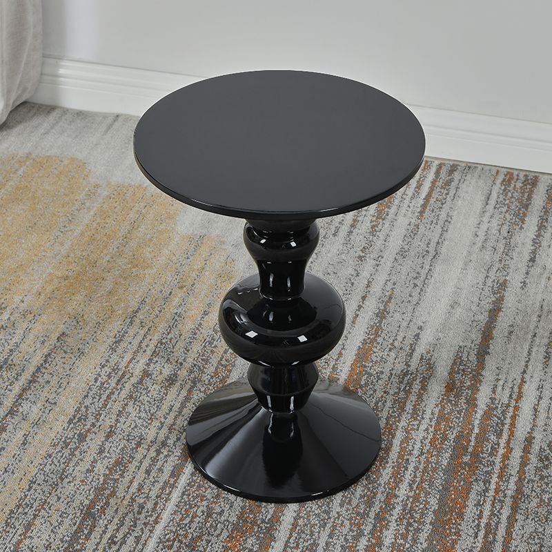 Contemporary End Table Wood Pedestal Round Living Room Side End Table Clearhalo 'Coffee & Accent Tables' 'End & Side Tables' 'end_side_tables' 'furn' 'furn_end_side_tables' 'Furniture' 'Living Room Furniture' 1200x1200_8aa2ab2c-59fe-4b2d-a2ae-f4b1fd77ddf3