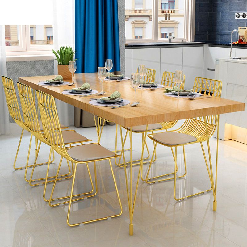 Set da pranzo in metallo per cucina 1/5/7 pezzi Dinette moderna