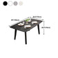 Stone Rectangle Dining Table Mid-Century Modern Dining Table with 4 Legs Clearhalo 'Dining Tables & Seating' 'Dining Tables' 'dining_table' 'furn' 'furn_dining_table' 'Furniture' 'furniture_dining_table' 'Kitchen & Dining Furniture' 'kitchen' 'kitchen_dining_table' 1200x1200_8aa3c581-4ccc-4c25-83b5-cda689403e00
