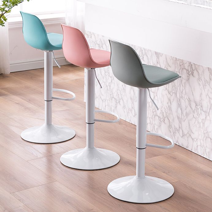 Contemporary Plastic Home Counter Stool Matte Finish Footrest Barstool Clearhalo 'Bar Furniture' 'Bar Stools' 'bar_stools' 'furn' 'furn_bar_stools' 'Furniture' 'furniture_bar_stools' 'Kitchen & Dining Furniture' 1200x1200_8aa54207-b0e4-4d0c-9de0-46d3f0d7608c