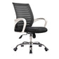Steel Fixed Arms Office Chair Modern Height-adjustable Office Chair