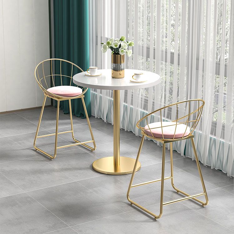 Armless Open Back Dining Chair Nordic Style Metal Dining Room Chair for Home Use Clearhalo 'Dining Chairs' 'Dining Tables & Seating' 'dining_chair' 'furn' 'furn_dining_chair' 'Furniture' 'Kitchen & Dining Furniture' 1200x1200_8aa7d1dd-c997-482f-b162-987e7d5bd73c