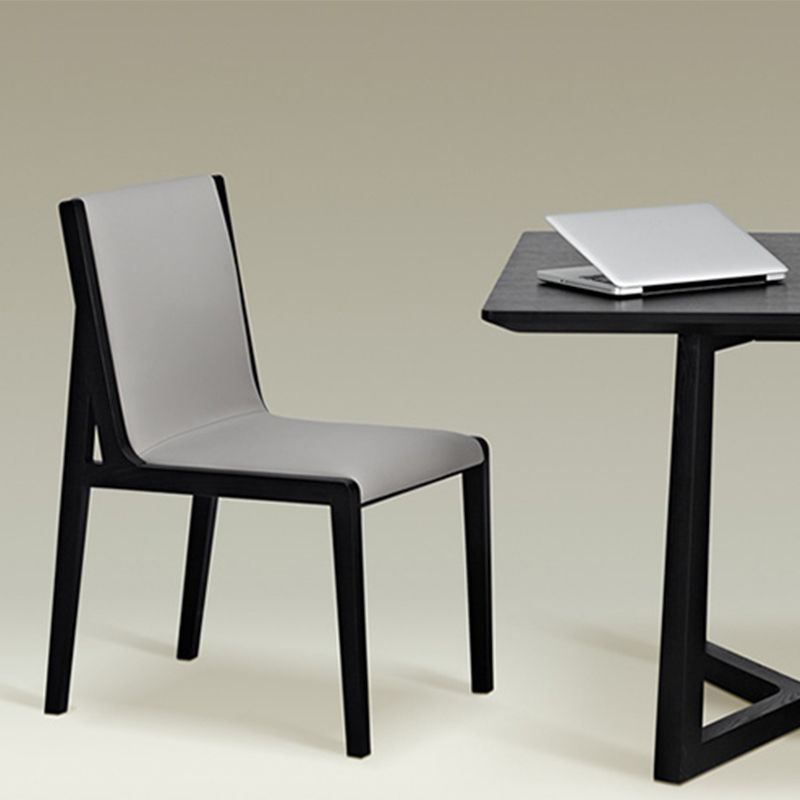 Modern Wood Glam Dining Chair Side Open Back Chair for Kitchen Clearhalo 'Dining Chairs' 'Dining Tables & Seating' 'dining_chair' 'furn' 'furn_dining_chair' 'Furniture' 'Kitchen & Dining Furniture' 1200x1200_8aac5a6c-484a-4b42-8611-1bbd3a13f36e