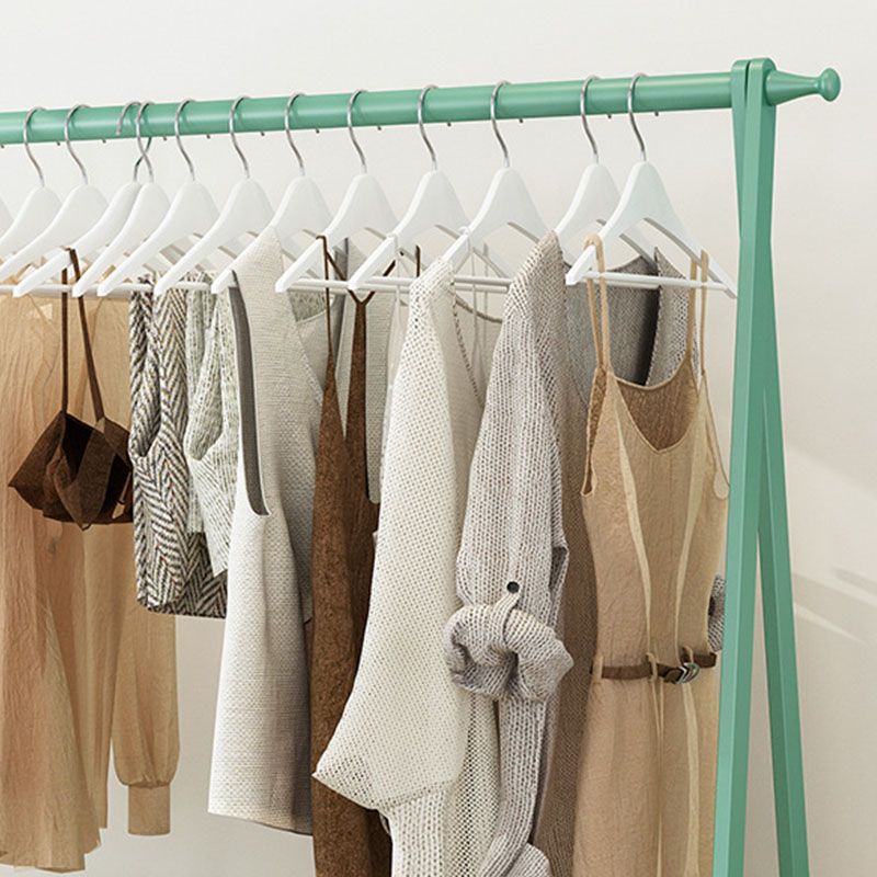 Modern massief houten jas hangers vrijstaand kaprek met opbergplanken