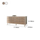 Commode double en bois pour chambre à coucher, commode de rangement blanche et grise avec tiroirs