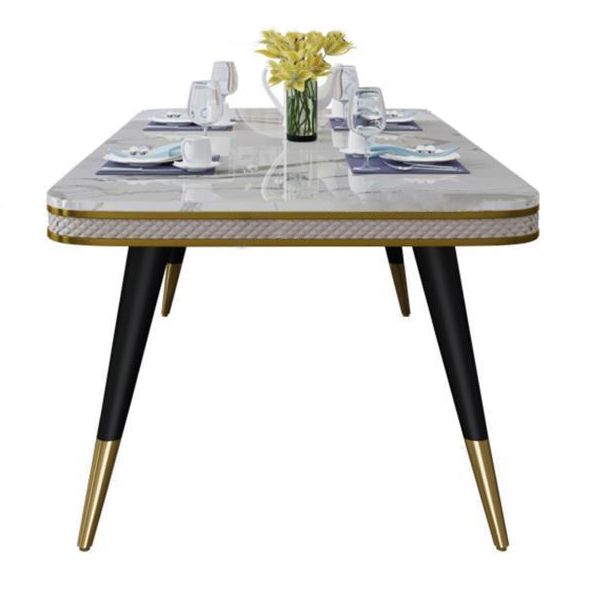 Traditional Luxury Dining Table Rectangle 4 Legs Dining Table for Living Room Clearhalo ' dining_table' 'Dining Tables & Seating' 'Dining Tables' 'furn' 'furn_dining_table' 'Furniture' 'furniture_dining_table' 'Kitchen & Dining Furniture' 'kitchen&dining_furn' 'kitchen' 'kitchen_dining_table' 1200x1200_8ab31408-d4d7-4922-85b4-3dd010c98ea9