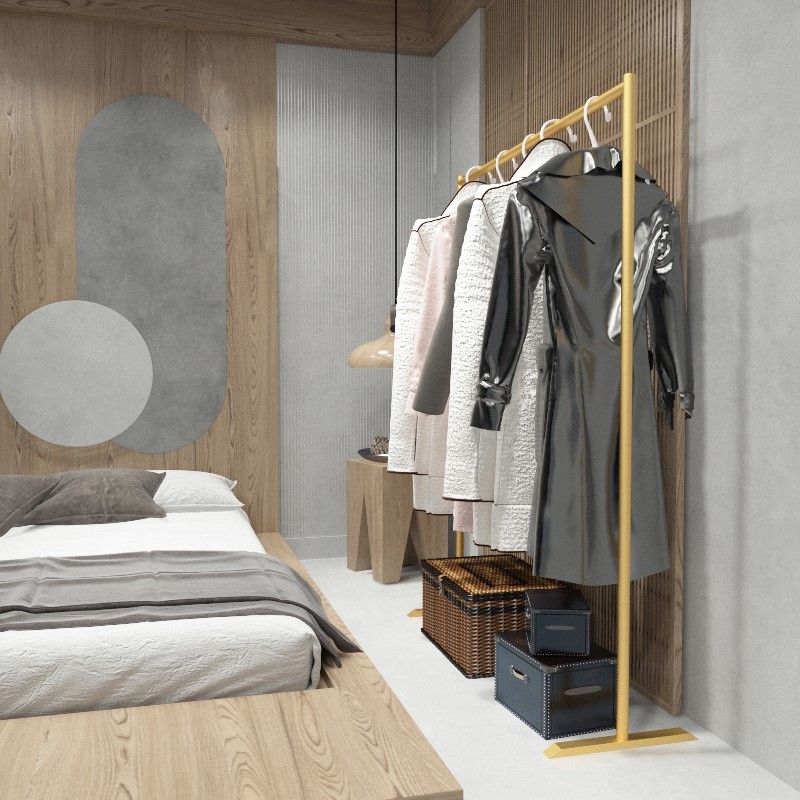 Glam Rack Rack in metallo incorniciata con pentola di ingresso per soggiorno per soggiorno